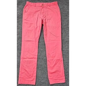 Vineyard Vines Mens Breaker Pants Size 36x33 (36x34) Salmon Coral Chinos Casual